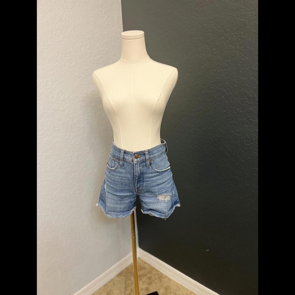 Madewell Stylish High-Waisted Denim Cutoff Shorts